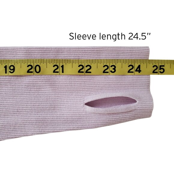 Athleta Enlighten Lilac Tencel/Lyocell Silk Hooded Thin Sweater Size M - Picture 13 of 14